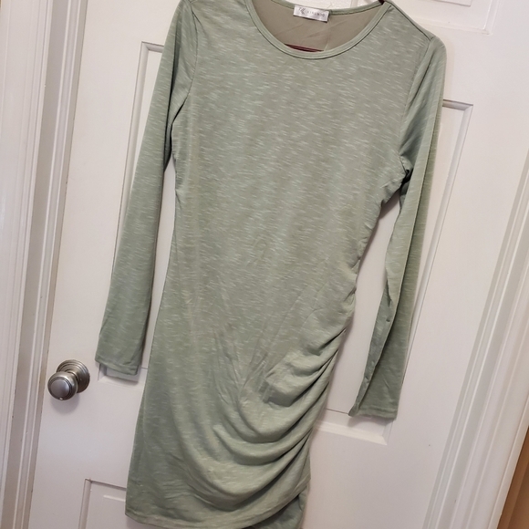 EUC Kirundo Sage Green Knit Dress Size Small - Picture 9 of 11